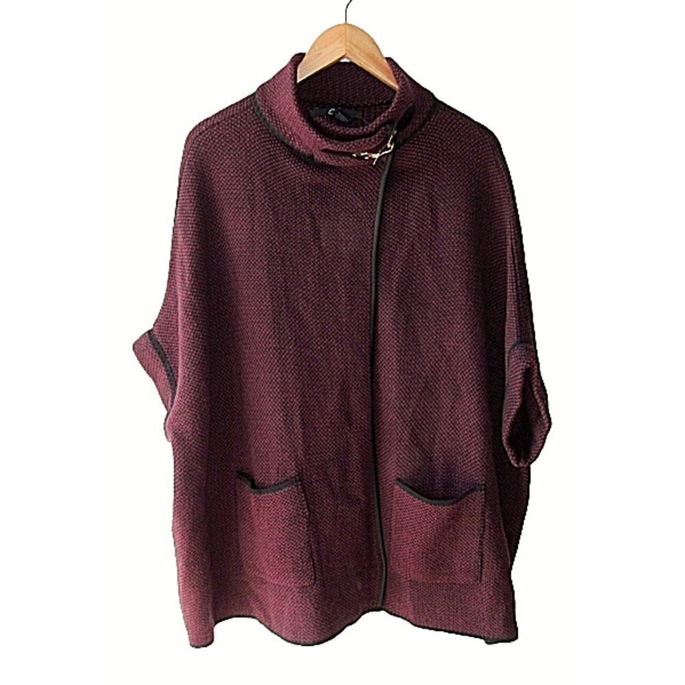 CEJON Short Sleeve Cardigan Sweater OSFM